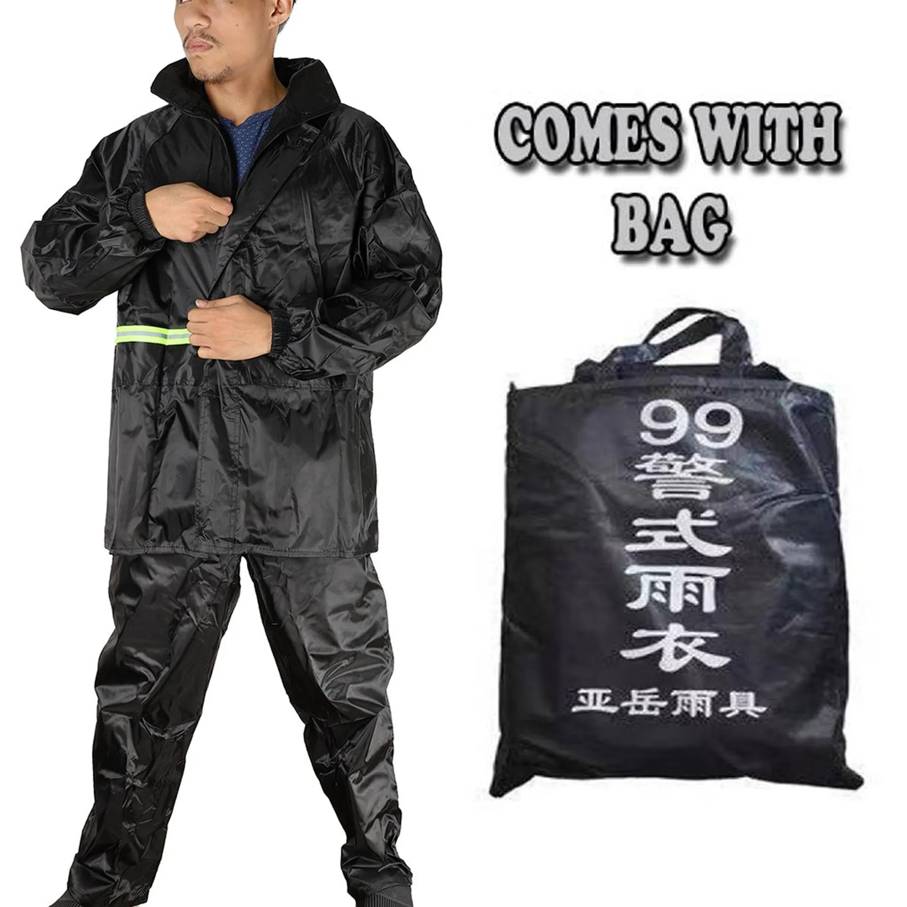 dark bag raincoat