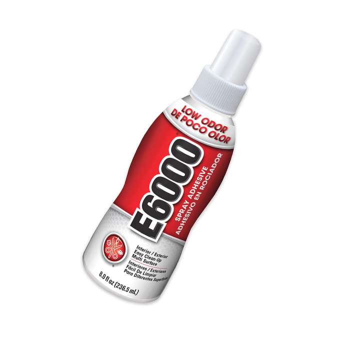 ART HUB E6000 Spray Adhesive 4 oz (Permanent, Latexbased glue, Waterresistant, Multipurpose