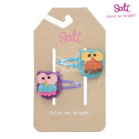 SATI-กิ๊บติดผม-BB. HAPPY OWL / V &amp; B SNAP CLIP-LC008