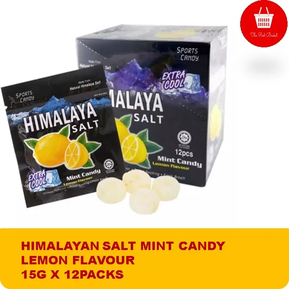 HIMALAYA SALT MINT CANDY LEMON FLAVOR 15G X 12PACKS