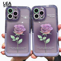 เคสโทรศัพท์ไล่ระดับสีกุหลาบเข้ากันได้กับ Iphone 14/13/12/11ซีรีส์ซอฟต์เชลล์ฝาครอบป้องกัน