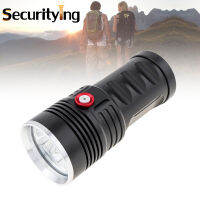 SecurityIng 8000LM 3 XH-P50 Super Bright LED ที่มีประสิทธิภาพไฟฉายไฟฉาย USB TypeC ชาร์จสำหรับ Camping