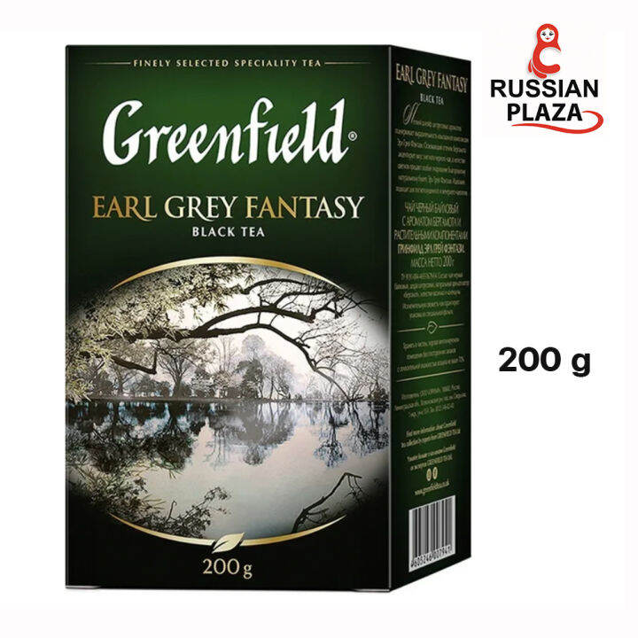 ชาดำชนิดใบ Greenfield Earl Grey Fantasy ขนาดบรรจุ 200 g / Чай листовой ...