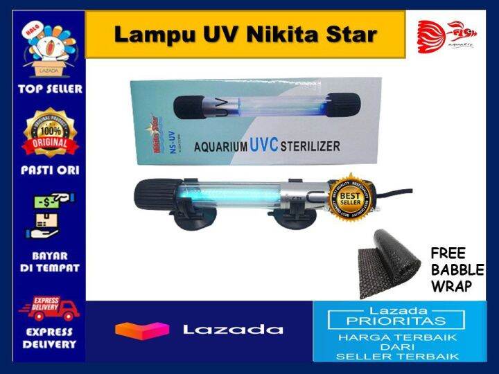 Yamano Uv 11 Watt Lampu Uv 11 Wat Aquarium Ultraviolet Germicidal Lamp