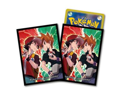 [Pokemon Japan] Sleeve - ลาย Red &amp; Green ลิขสิทธิ์แท้ Pokémon Center สลีฟ, ซองการ์ด, ซองใส่การ์ด, Sleeve