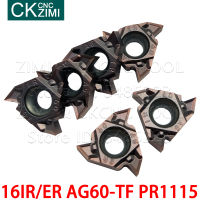 AG60-TF PR1115 16IR AG60-TF ภายในภายนอกกระทู้เปิดแทรก CNC โลหะกลึงเปลี่ยนเครื่องมือ16ER AG60