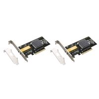 2X 10 Gigabit PCIE Network Card for Intel 82599 Server Optical Fiber Desktop PCI-E X8 LAN Adapter SFP 10Gbit