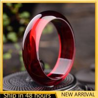 Natural Amber Beeswax Bracelet Myanmar Water Purification Crimson Amber Bracelet Fashion National Style Bracelet Size 54-66mm Wires  Leads Adapters