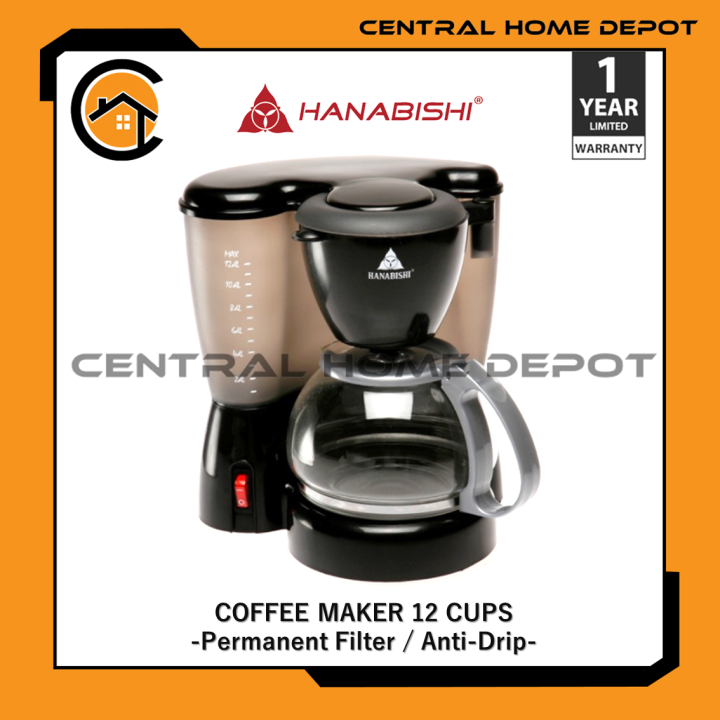Hanabishi Coffee Maker 12 Cups / HCM20T Lazada PH