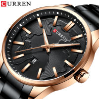 CURREN Fashion Business Watches Men Creative Design Dial Quartz Watch Stainless Steel Band Wristwatch Relogio Masculino