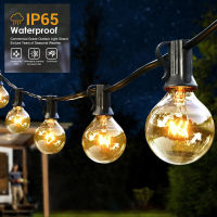 G40 Globe Bulbs Fairy Light 3m7.5m15m Outdoor Christmas Light String Waterproof Garden garland for Party Wedding Decoration