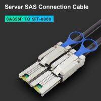 Sas ภายนอกขนาดเล็ก26ขาไป Sff8088เซิร์ฟเวอร์สาย Mini Sas มินิ Sas สายข้อมูลสายข้อมูลตัวผู้กับตัวผู้สำหรับเซิร์ฟเวอร์