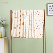 Khăn tắm xô Molli chính hãng vải sợi Muslin cao cấp cho bé  KT 85x85cm