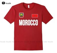 Style Tee Shirt For Male Morocco Tshirt Moroccan Soccerer Jersey Style Flag Footballer Printed T Shirts Xs5Xl