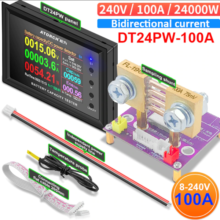 เครื่องวัดไฟฟ้า-dt24pw-8-240v-100a-amp-meter-dc-power-voltmeter-battery-capacity-tester-gauge-with-coil-ct