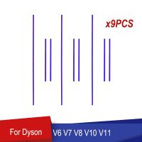 9pcs Soft Plush Strips For Dyson V6 V7 V8 V10 V11 Cordless Vacuum Cleaner Soft Roller Head Replacement Accessories Spare Parts