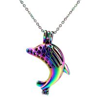 C794 Color Big Bead Necklace Pendant Diffuser Locket