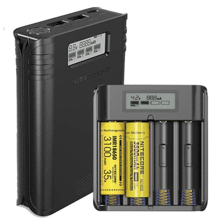 nitecore-f4-2-in-1-battery-charger-and-power-bank-แท่นชาร์ตและแบตเตอรี่สำรอง