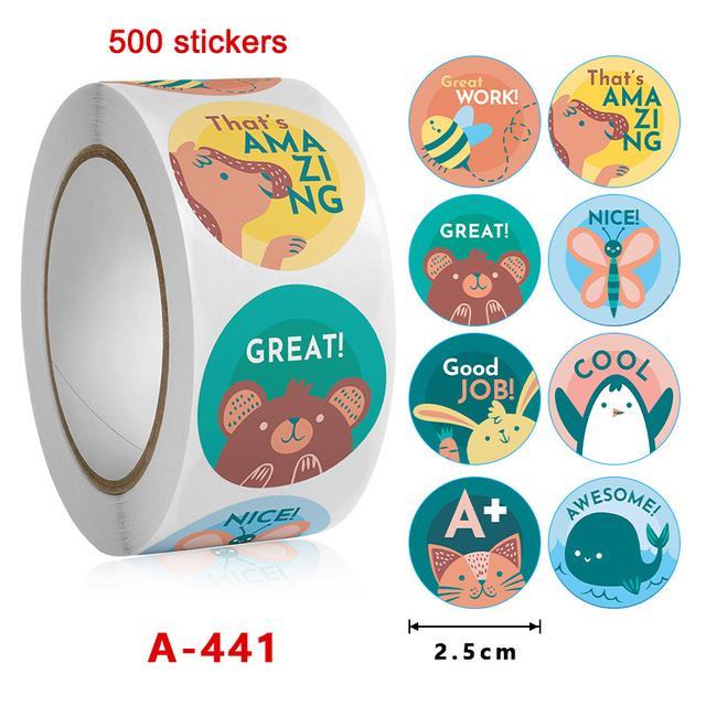 500pcs-roll-adhesive-coated-paper-for-kids-reward-seal-labels-diy-decoration-cartoon-pattern-good-job-sticker-self-adhesive