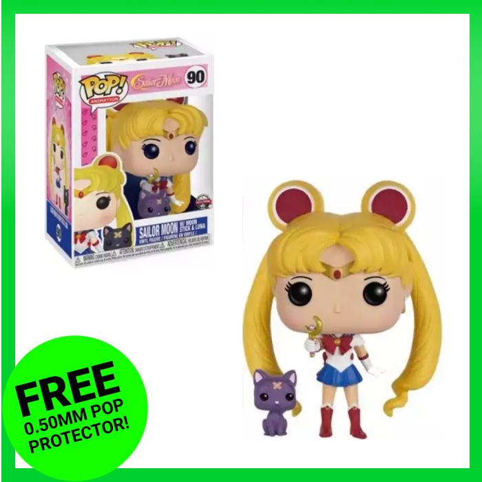 Animation Sailor Moon w/ Moon Stick & Luna (Special Edition) #90