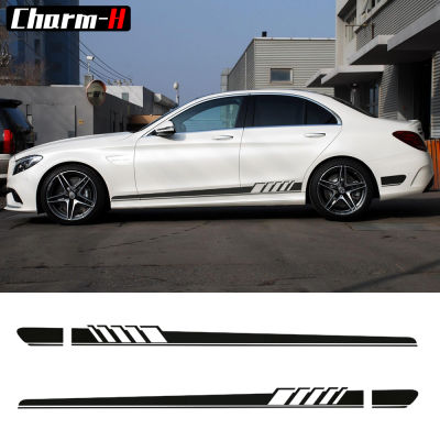 Pair of Edition 1 Side Stripes Decal Sticker for Mercedes Benz W205 C Class C63 AMG Stickers-6 colors to Choose
