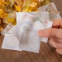 JIANWU 20 Sheets Memory Freeze Series Creative Tearable Embossed Material Paper DIY Junk Journal Retro Memo Pad Decor Stationery