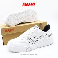 BAOJI รองเท้าผ้าใบลำลอง ทรงคลาสสิค Airforce รุ่น BJM554 สีขาว ไซส์ 41-44