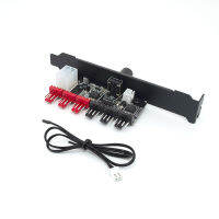 Computer Pci-Bit Chassis Pwm Violence Fan Speed Controller 6-Way High-Power Fan Line Concentration Controller Noise Reduction