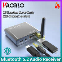 VAORLO Penerima T30-Pro เสียงบลูทูธ USB 5.2 3.5Mm AUX RCA เพลง HIFI แบบกดสเตอริโอไร้สายอะแดปเตอร์อเนกประสงค์ HD MIC untuk Pembesar Suara Kit Kereta