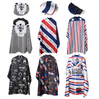 ‘；【。- Hairdresser Aprons Haircut Cape Salon Hairdressing Hairdresser Cloth Gown Barber Pattern Waterproof  Haircut Capes Accessories