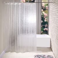 71x71 in ม่านกั้นฉากอาบน้ำ Clear Shower Curtains ม่านกันน้ำ ผ้าม่านในห้องน้ำ มีห่วงตะขอ