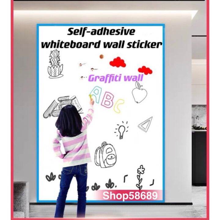 ☪luckyLKH2★Soft Whiteboard Wall Sticker Seamless Whiteboard Sticker