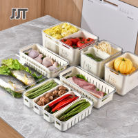 JJT สัตว์เลี้ยงใหม่ที่จัดเก็บในตู้เย็น Crisper กล่องเก็บของพลาสติกหนาท่อระบายน้ำแช่แข็งตู้เย็น Crisper พิเศษ