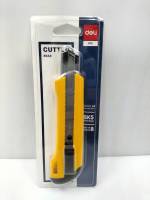 Deli 2042 Cutter คัทเตอร์ ขนาด 8 ใบมีด (แพ็ค 1 ชิ้น) คัตเตอร์ คัตเตอร์สำนักงาน คัตเตอร์ตัด คัตเตอร์พกพา อุปกรณ์สำนักงาน