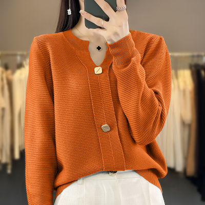 Quality 2023 autumn style temperament pullover long sleeve round neck conventional sweater womens sweater primary supply 2023