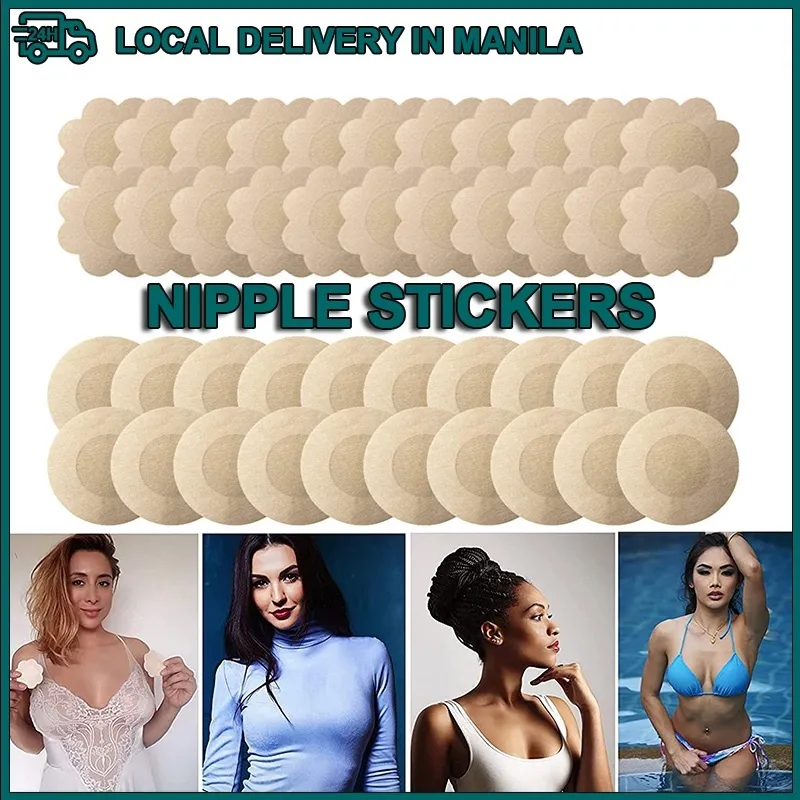 New 2023 50Pcs Women Breathable Nipple Stickers Invisible Breast