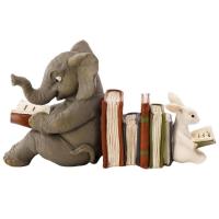 Elephant Figurines Home Decor Animal Sculpture Desktop Decoration Elephant Figurines Garden Statue Resin Elephant Rabbit Reading Book Figurine Indoor Outdoor Decor favorable