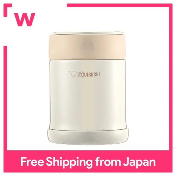 ZOJIRUSHI stainless steel food jar 350ml cream SWEE35CC Lazada PH