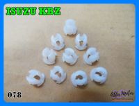 ISUZU KBZ DOOR OPENNER INNER LOCKING CLIP "WHITE" SET (10 PCS) (078) #กิ๊บมือเปิดใน สีขาว (10 ตัว)