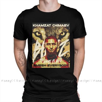 Chechnya Chechen 2021 New Arrival T-Shirt Khamzat Chimaev, Gifts For Mma Unique Design Shirt Crewneck Cotton For Men Tshirt