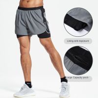 lulu running training mens sports shorts anti-light lining fitness quick-drying three-pointers UA 23039