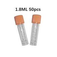 【YF】♤  1.8ml Tube Volume Vials Bottles With Screw Cap Laboratory CryoTube Cryopreservation Tubes 50pcs