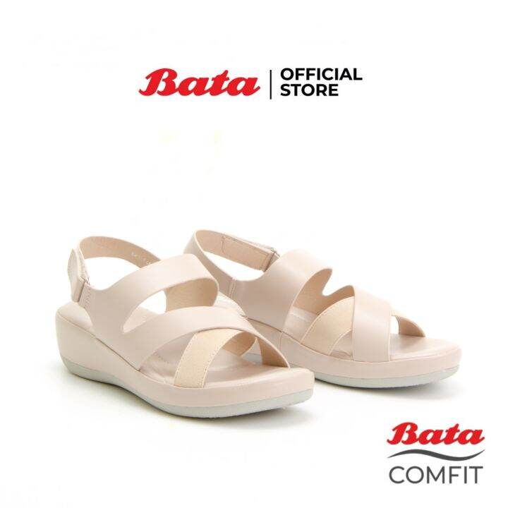 bata-comfit-รองเท้าเพื่อสุขภาพ-comfortwithstyle-รองเท้าส้นสูง-wedge-sandal-แบบรัดส้น-รองเท้ารัดส้น-สำหรับผู้หญิง-สีเบจ-รหัส-6618483