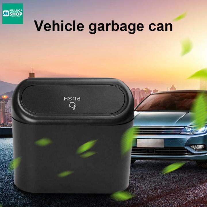 Car Automatic Rebound Cover Bin Vehicle Garbage Dust Square Case