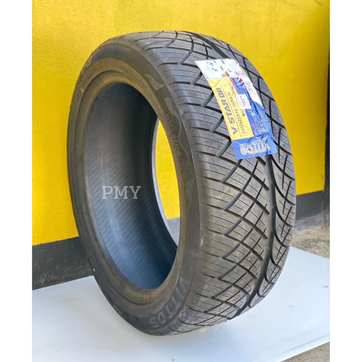 245-45zr18-275-40zr18-ยี่ห้อ-vittos-รุ่น-v-star-08-ล็อตผลิตใหม่ปี23-ราคาต่อ1เส้น-ยางนุ่ม-สายซิ่ง-ราคาพิเศษ-มีจำนวนจำกัด