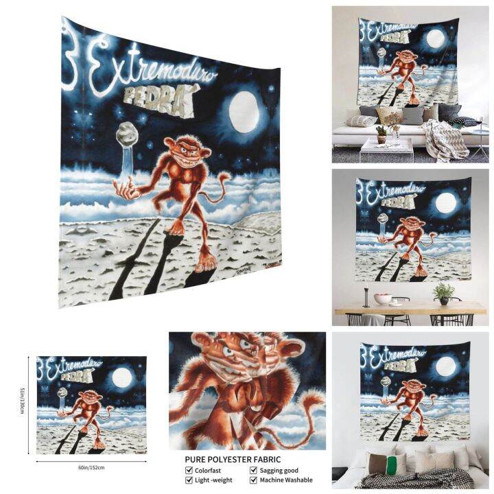 extremoduro-pedra-delantera-por-ramone-tapestries-สิ่งทอวินเทจพิมพ์จิตรกรรมฝาผนัง-r251-geeky