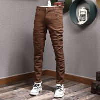 【YD】 Fashion Designer Men Jeans Stretch Korean Denim Pants Hombre