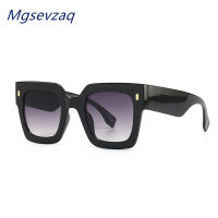 New Fashion Oversized Square Wide Leg Sunglasses For Women Vintage Elegant Classic Sun Glasses Gradient Unique Trend Big Shade