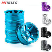 HIMISS ล้ออะลูมินัมอัลลอย4ชิ้น,1/10แบนราบดริฟท์ปีนเขาเหมาะสำหรับ HSP 94122 94123 CS TT02 D4