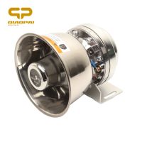 1pc Stainless Steel Alarm Horn Siren 12V 200W Speaker Super Loud Alarme Horn Car Train Truck Motorbike Electronic Claxon Horns